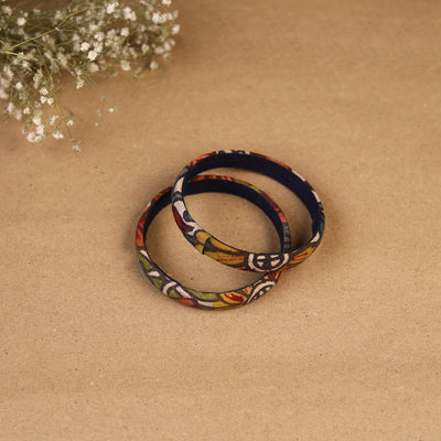 Natural dyed handpainted kalamkari bangle so2 (size - 2-8)