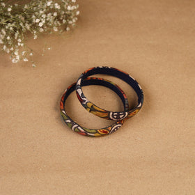 Natural dyed handpainted kalamkari bangle so2 (size - 2-8)