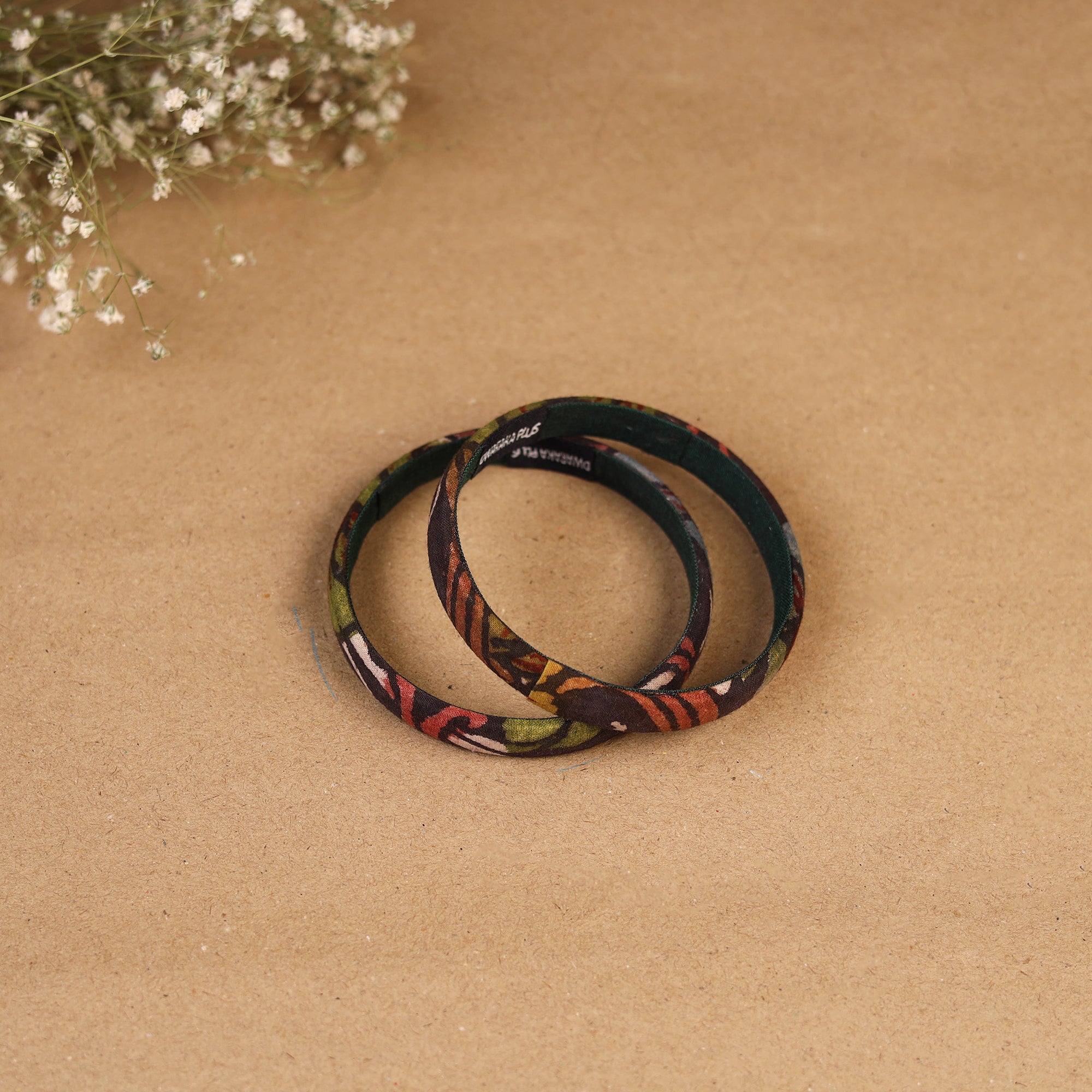 Natural dyed handpainted kalamkari bangle so2 (size - 2-8)