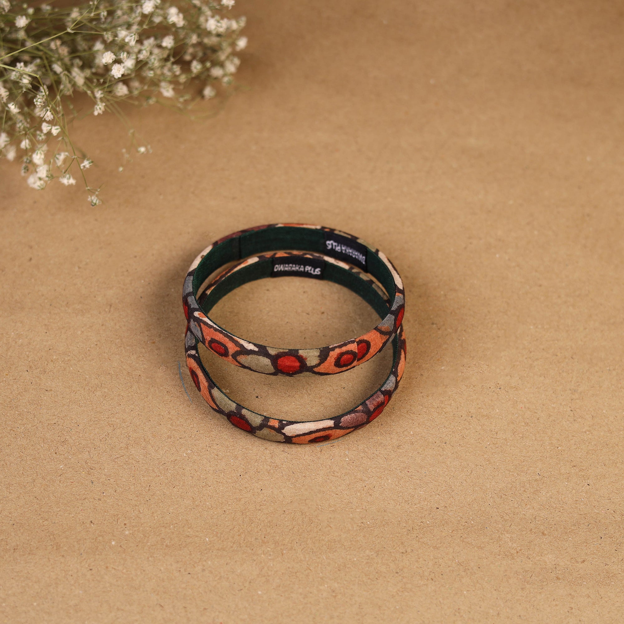 Natural dyed handpainted kalamkari bangle so2 (size - 2-8)