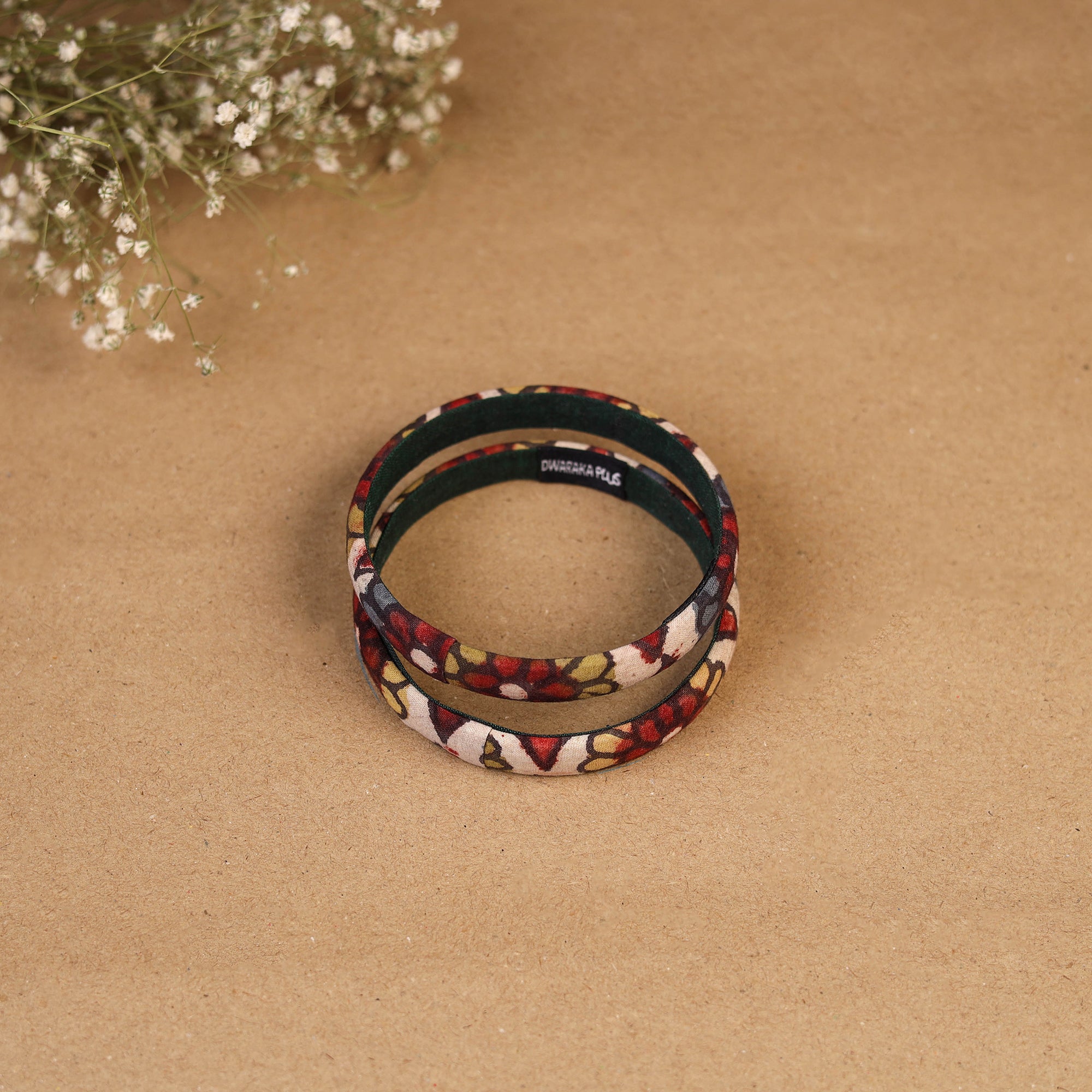 Natural dyed handpainted kalamkari bangle so2 (size - 2-8)