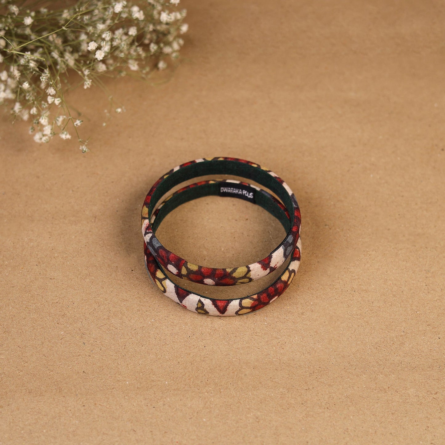 Natural dyed handpainted kalamkari bangle so2 (size - 2-8)