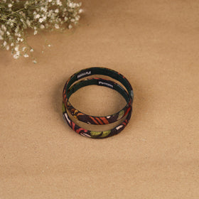 Natural dyed handpainted kalamkari bangle so2 (size - 2-8)