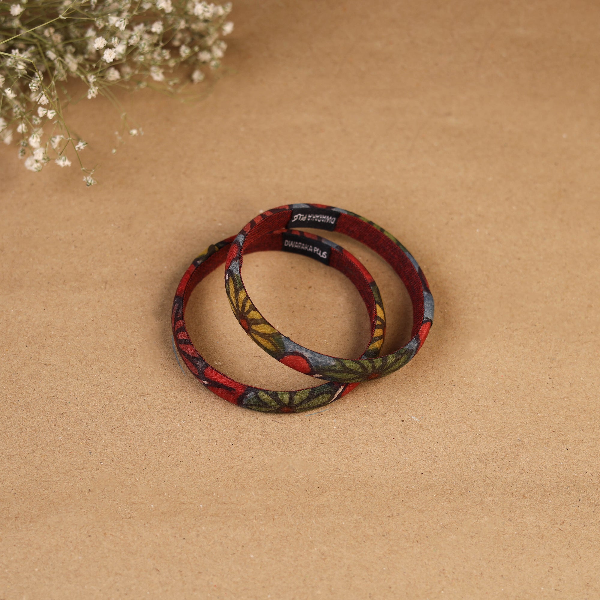 Natural dyed handpainted kalamkari bangle so2 (size - 2-8)