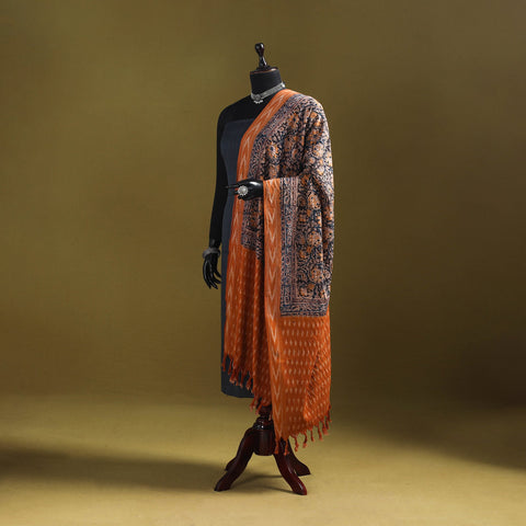 Multicolor - natural dyed kalamkari cotton dupatta