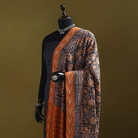 Multicolor - natural dyed kalamkari cotton dupatta