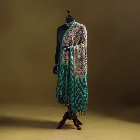 Multicolor - natural dyed kalamkari cotton dupatta