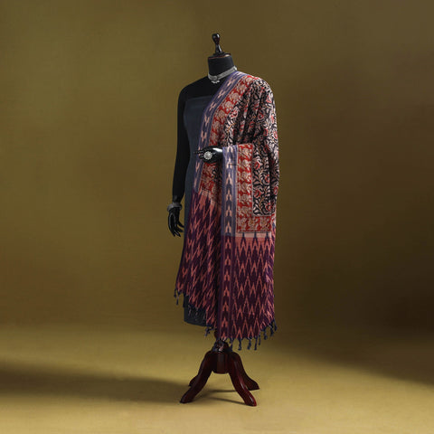 Multicolor - natural dyed kalamkari cotton dupatta