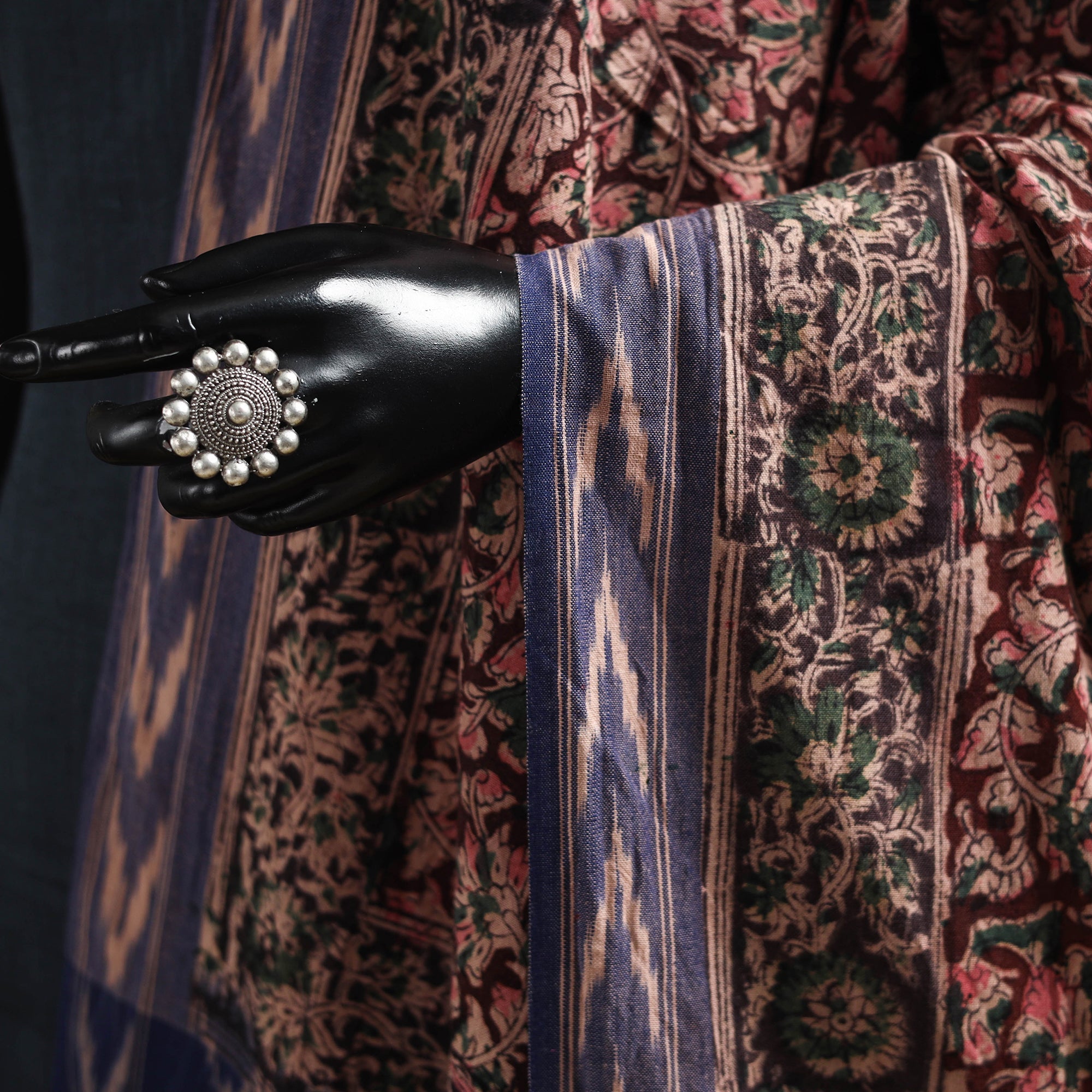 Multicolor - natural dyed kalamkari cotton dupatta