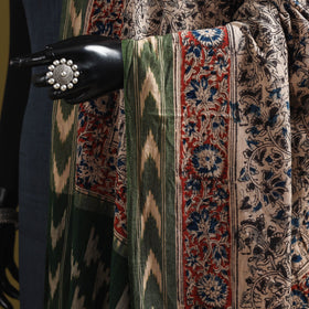 Multicolor - natural dyed kalamkari cotton dupatta