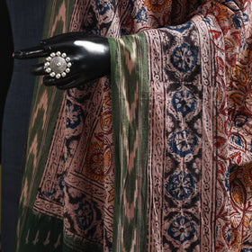 Multicolor - natural dyed kalamkari cotton dupatta