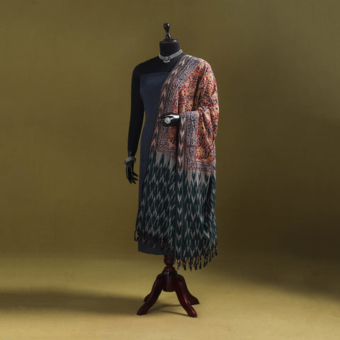 Multicolor - natural dyed kalamkari cotton dupatta