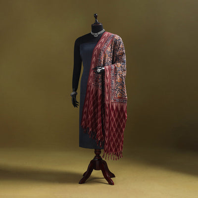 Multicolor - natural dyed kalamkari cotton dupatta