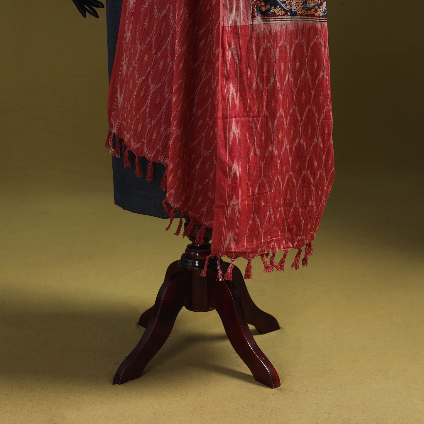 Multicolor - natural dyed kalamkari cotton dupatta