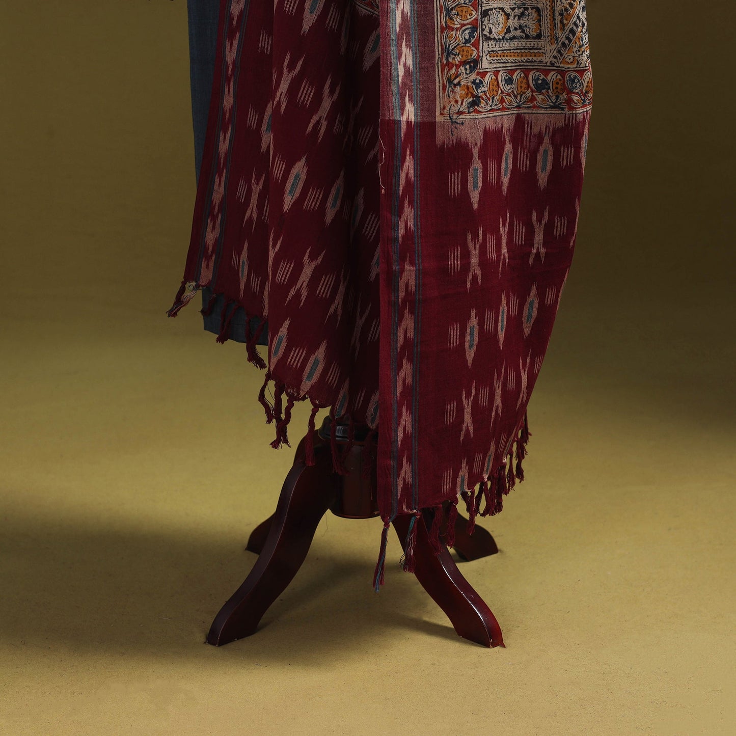 Multicolor - natural dyed kalamkari cotton dupatta