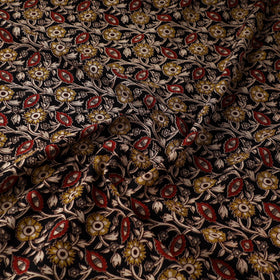 Multicolor Natural Dyed Block Print Kalamkari Cotton Fabric