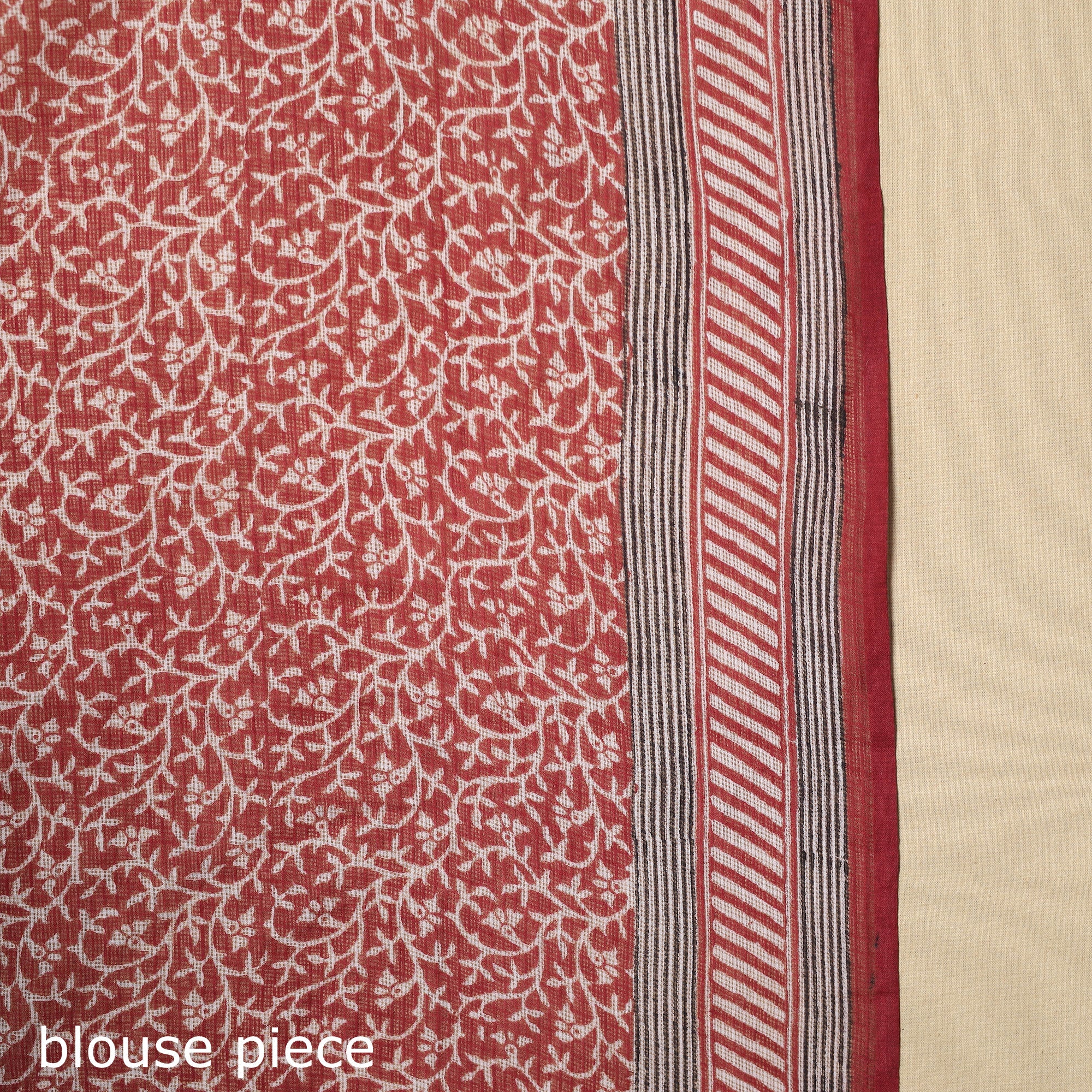 Multicolor - natural dyed kota doria cotton bagh saree 01