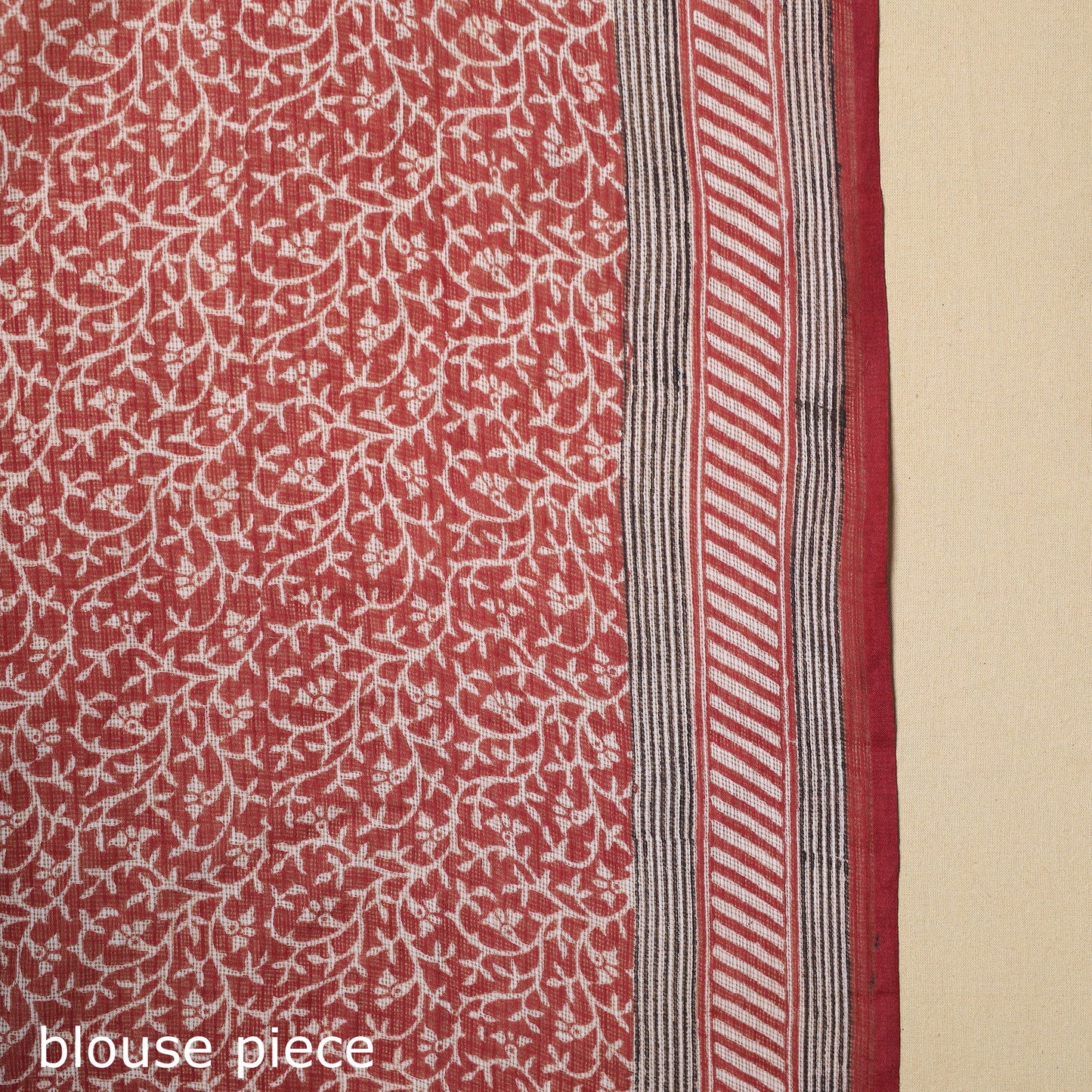 Multicolor - natural dyed kota doria cotton bagh saree 01