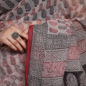 Multicolor - natural dyed kota doria cotton bagh saree 03