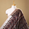 Multicolor Natural Dyed Mashru Silk Ajrakh Print Fabric