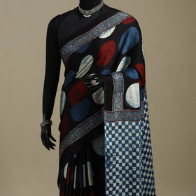 Multicolor - natural dyed modal silk saree 13 - handcrafted