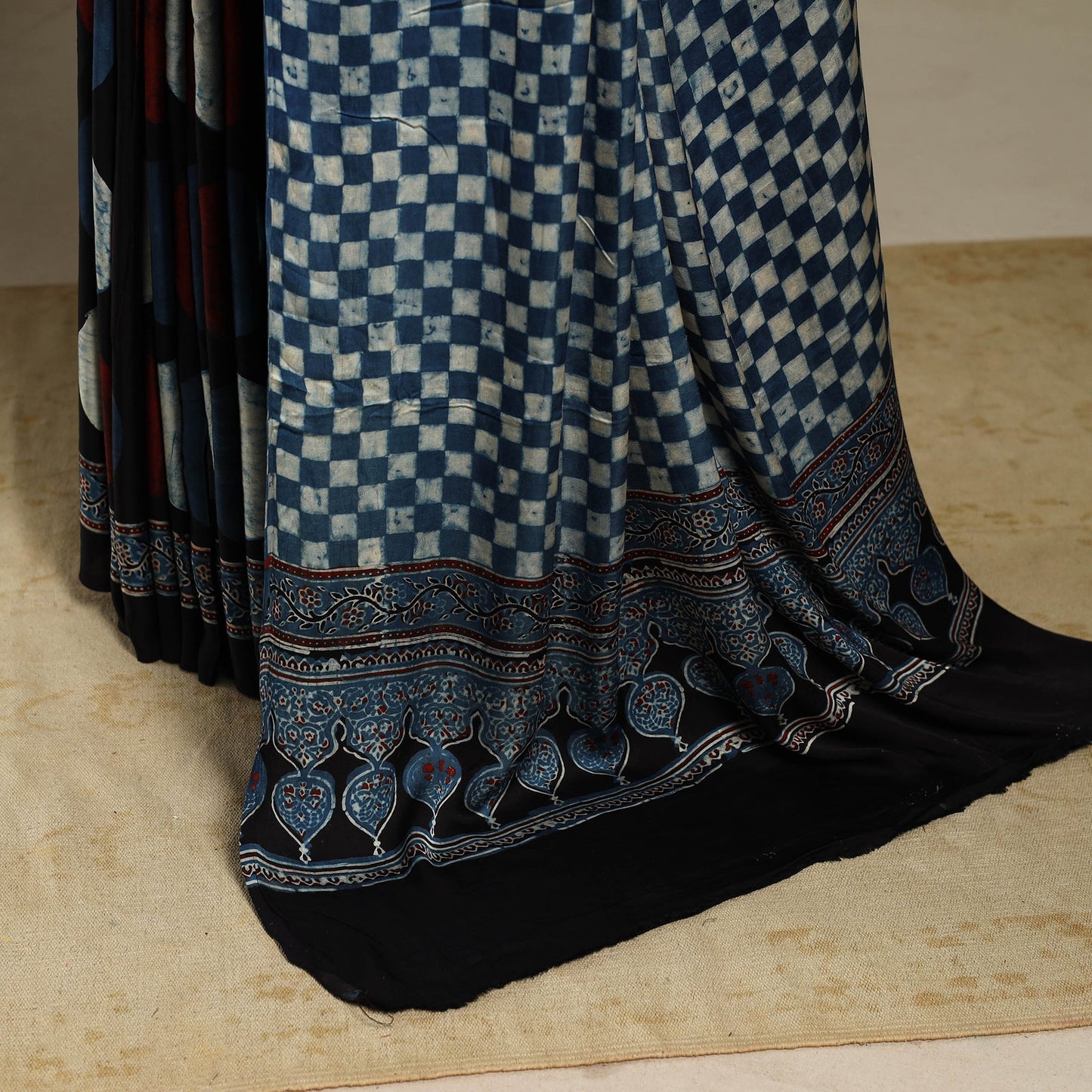 Multicolor - natural dyed modal silk saree 13 - handcrafted