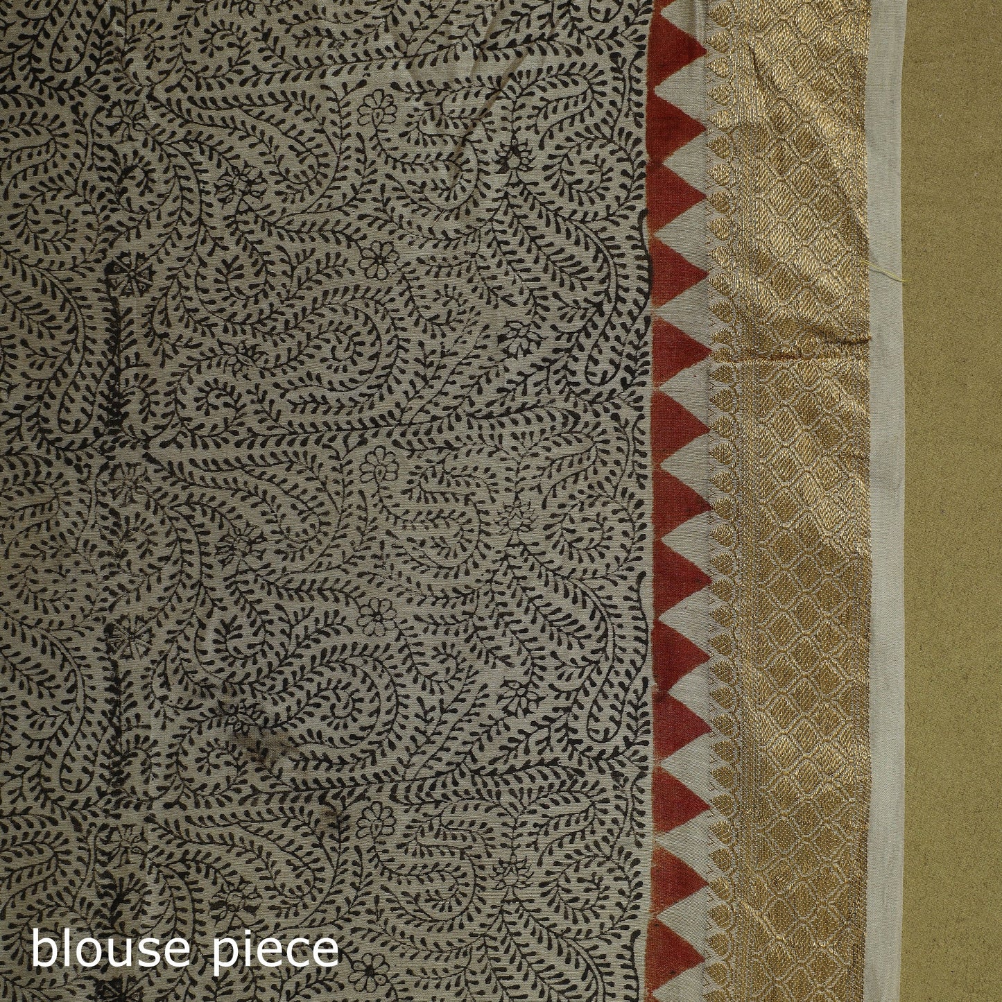 Multicolor - natural dyed pedana block print chanderi silk