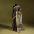 Multicolor - natural dyed pedana block print chanderi silk