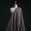 Natural dyed pure mul cotton hand block ajrakh print fabric