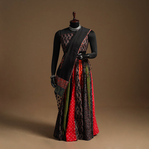 Multicolor - navratri garba cotton chaniya choli set 01