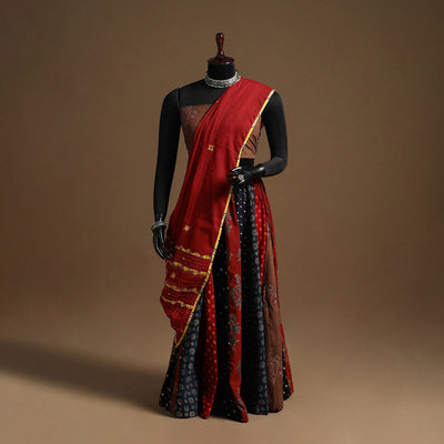 Multicolor - navratri garba cotton chaniya choli set 05