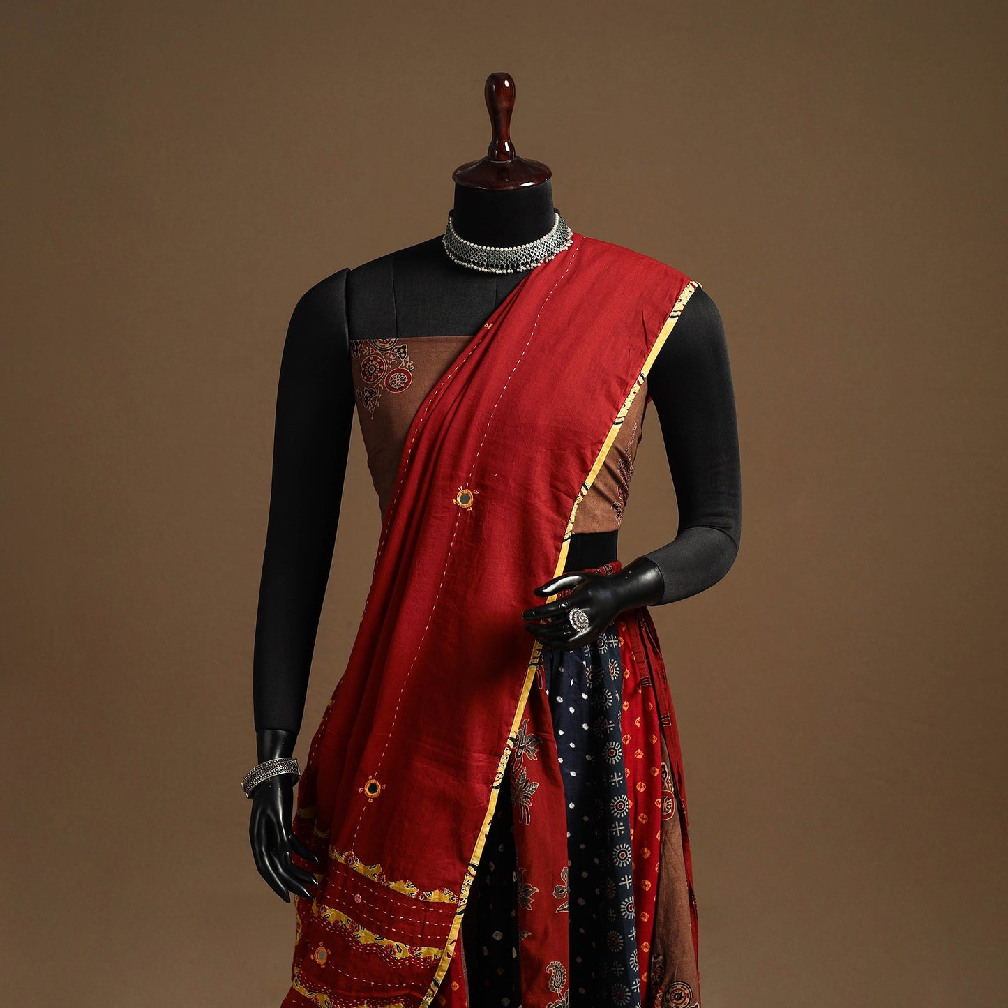 Multicolor - navratri garba cotton chaniya choli set 05