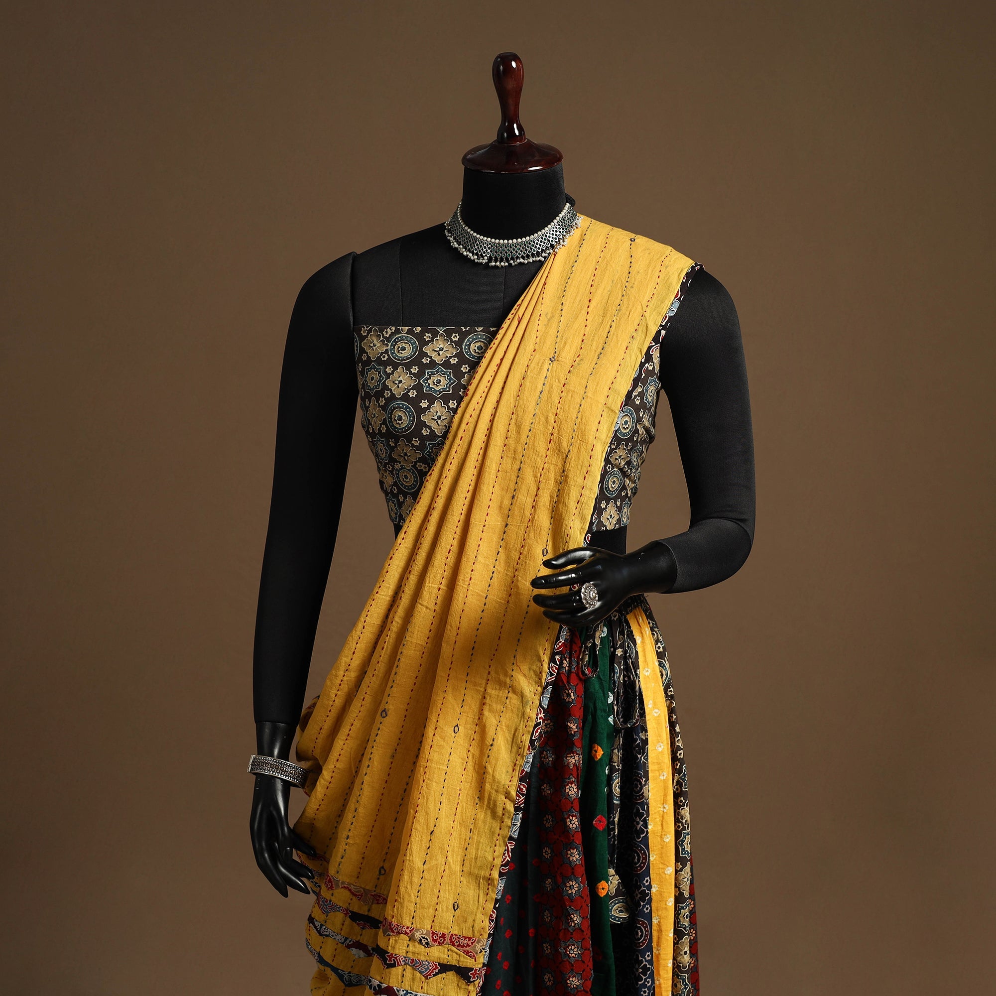 Multicolor - navratri garba cotton chaniya choli set 06