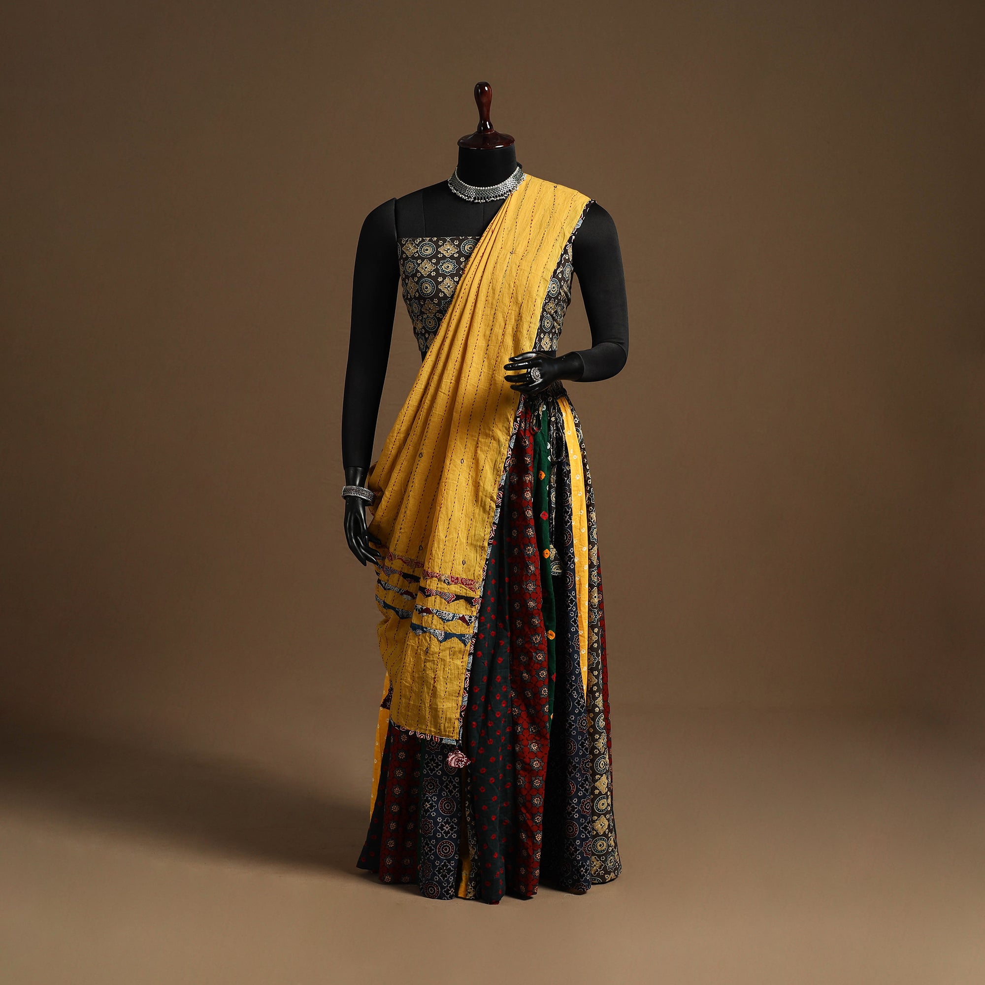 Multicolor - navratri garba cotton chaniya choli set 06