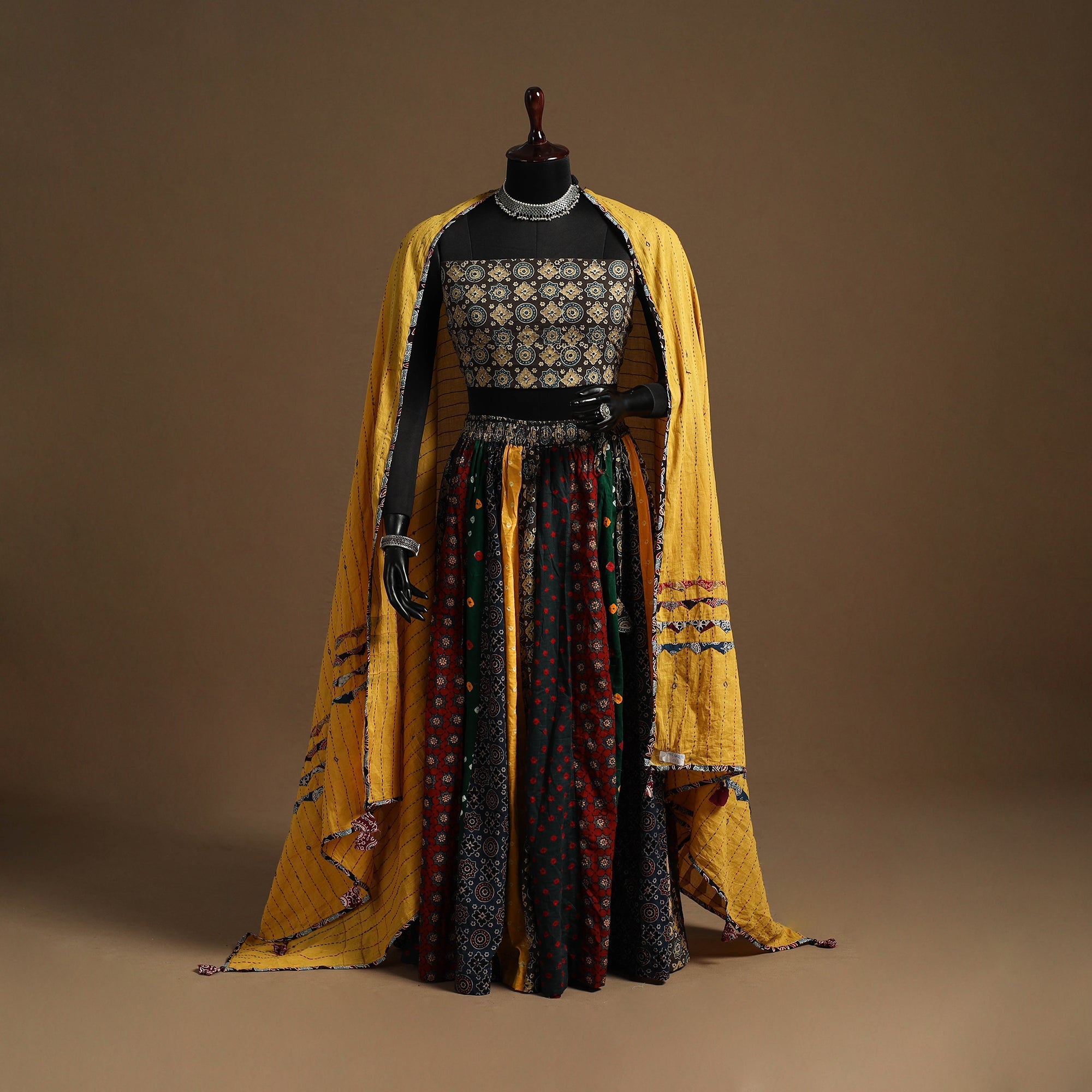 Multicolor - navratri garba cotton chaniya choli set 06