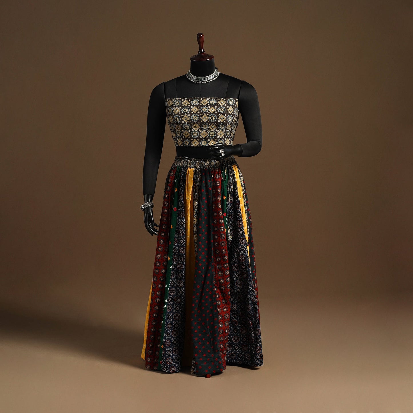 Multicolor - navratri garba cotton chaniya choli set 06