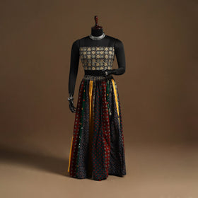 Multicolor - navratri garba cotton chaniya choli set 06