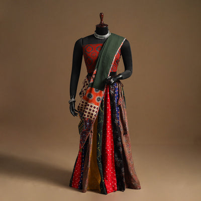 Multicolor - navratri garba cotton chaniya choli set 07