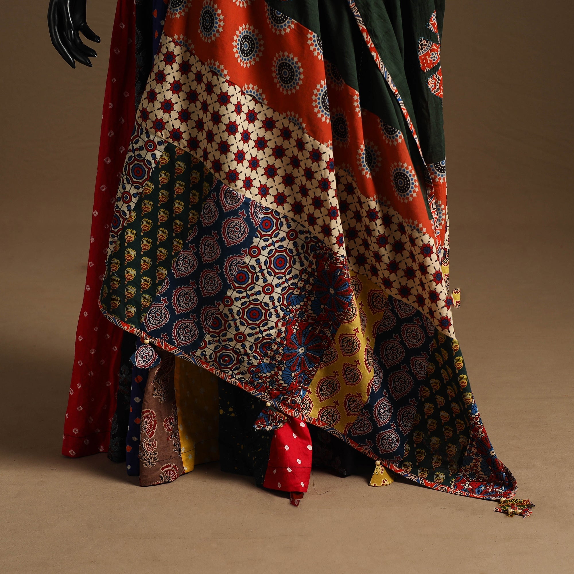 Multicolor - navratri garba cotton chaniya choli set 07