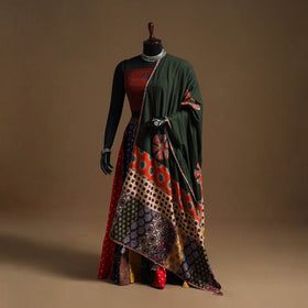 Multicolor - navratri garba cotton chaniya choli set 07