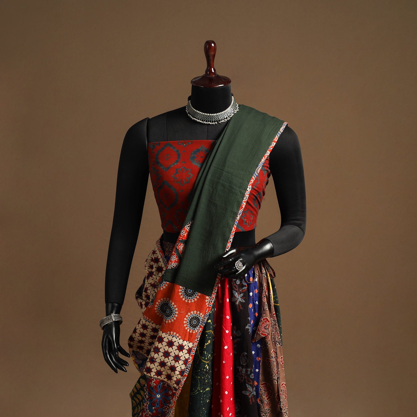 Multicolor - navratri garba cotton chaniya choli set 07