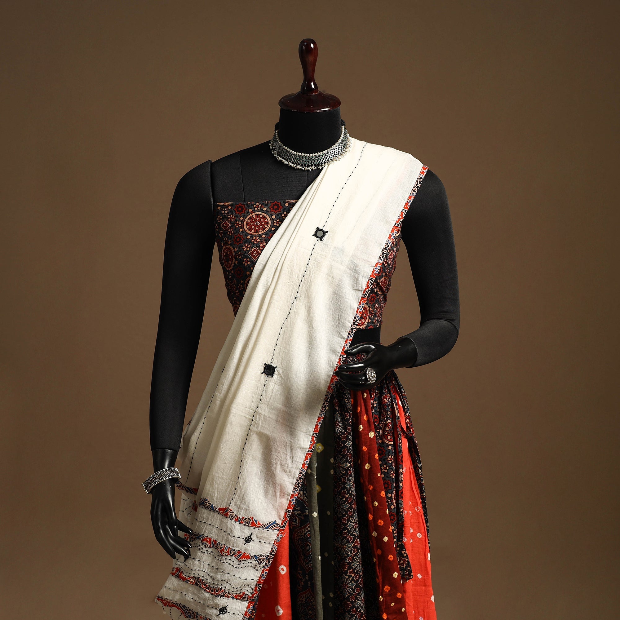 Multicolor - navratri garba cotton chaniya choli set 11