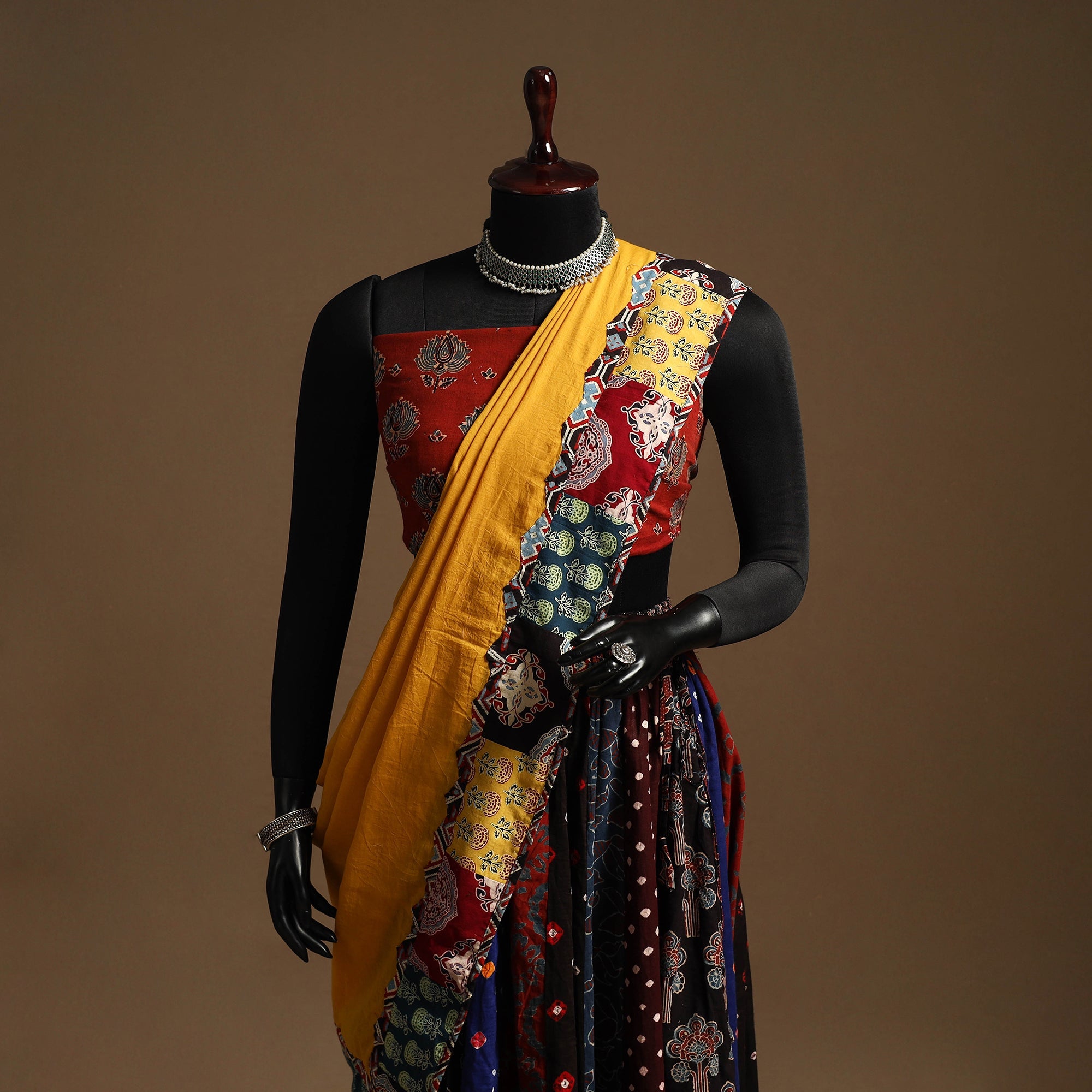 Multicolor - navratri garba cotton chaniya choli set 12