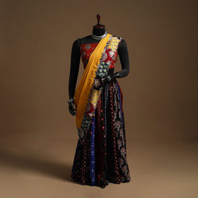 Multicolor - navratri garba cotton chaniya choli set 12