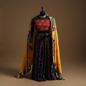 Multicolor - navratri garba cotton chaniya choli set 12