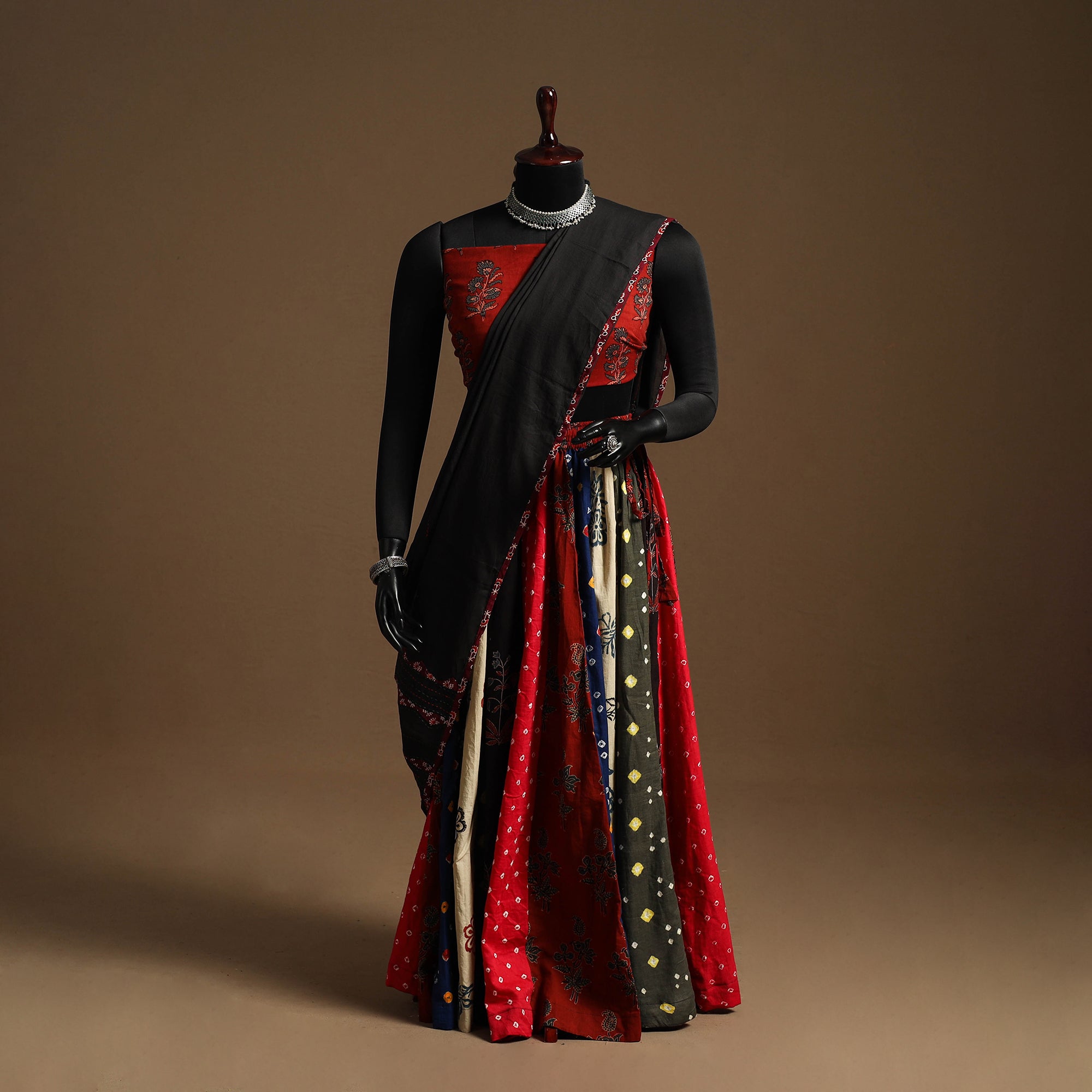 Multicolor - navratri garba cotton chaniya choli set 13