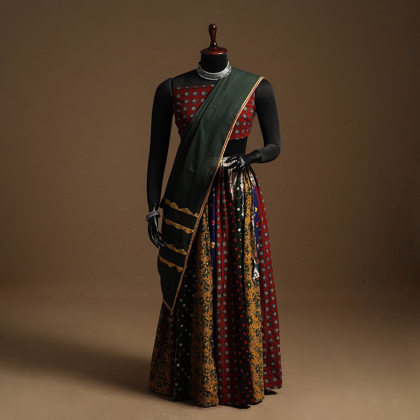 Multicolor - navratri garba cotton chaniya choli set 16