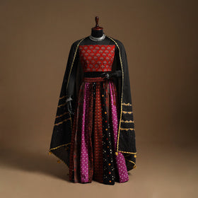 Multicolor - navratri garba cotton chaniya choli set 18