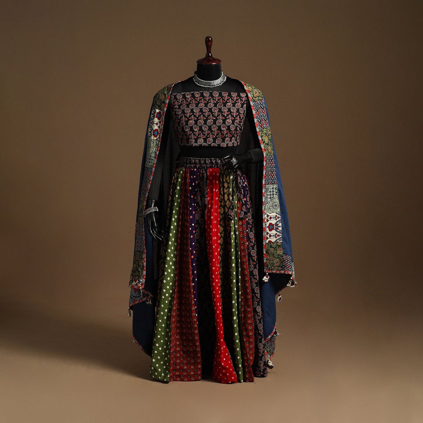 Multicolor - navratri garba cotton chaniya choli set 21