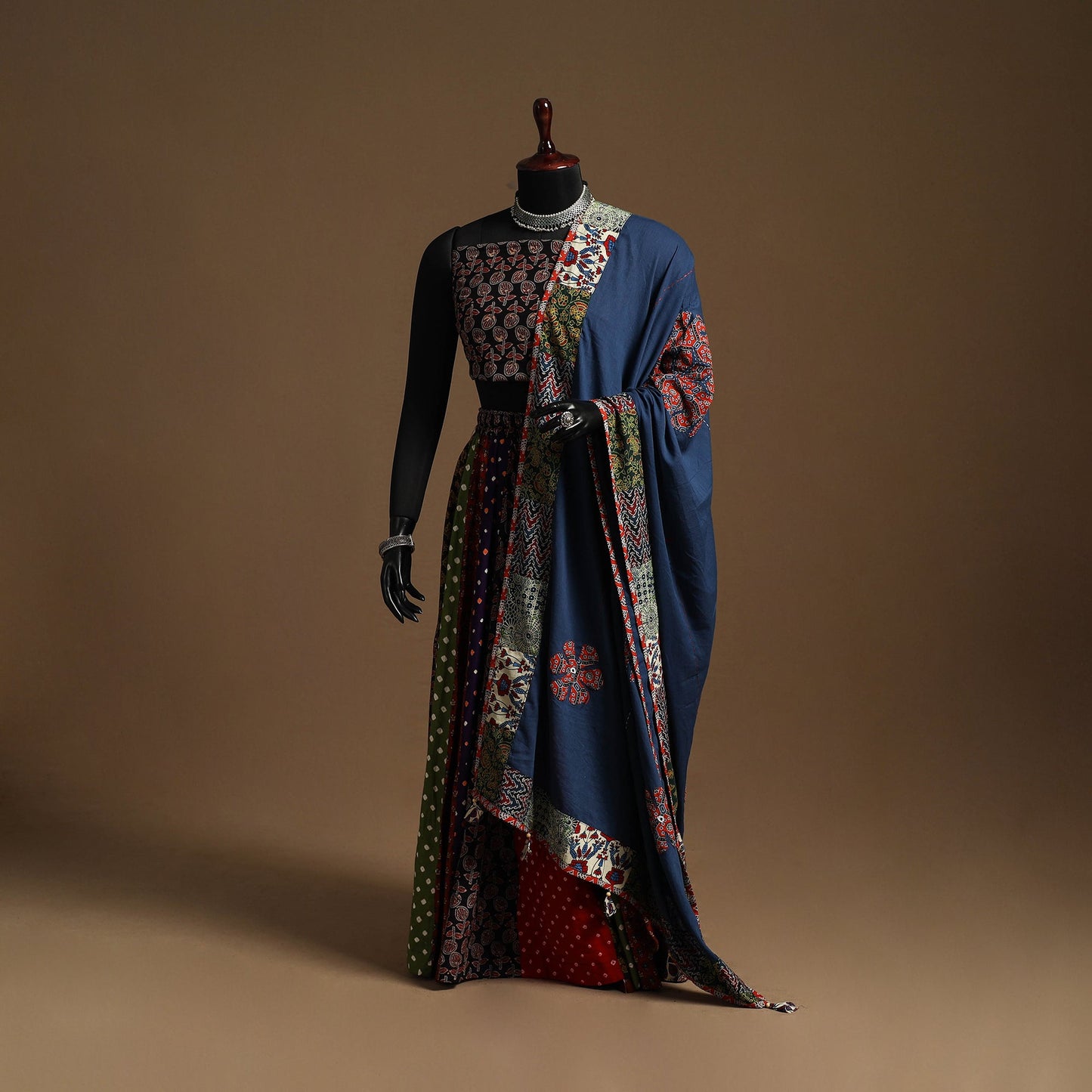 Multicolor - navratri garba cotton chaniya choli set 21